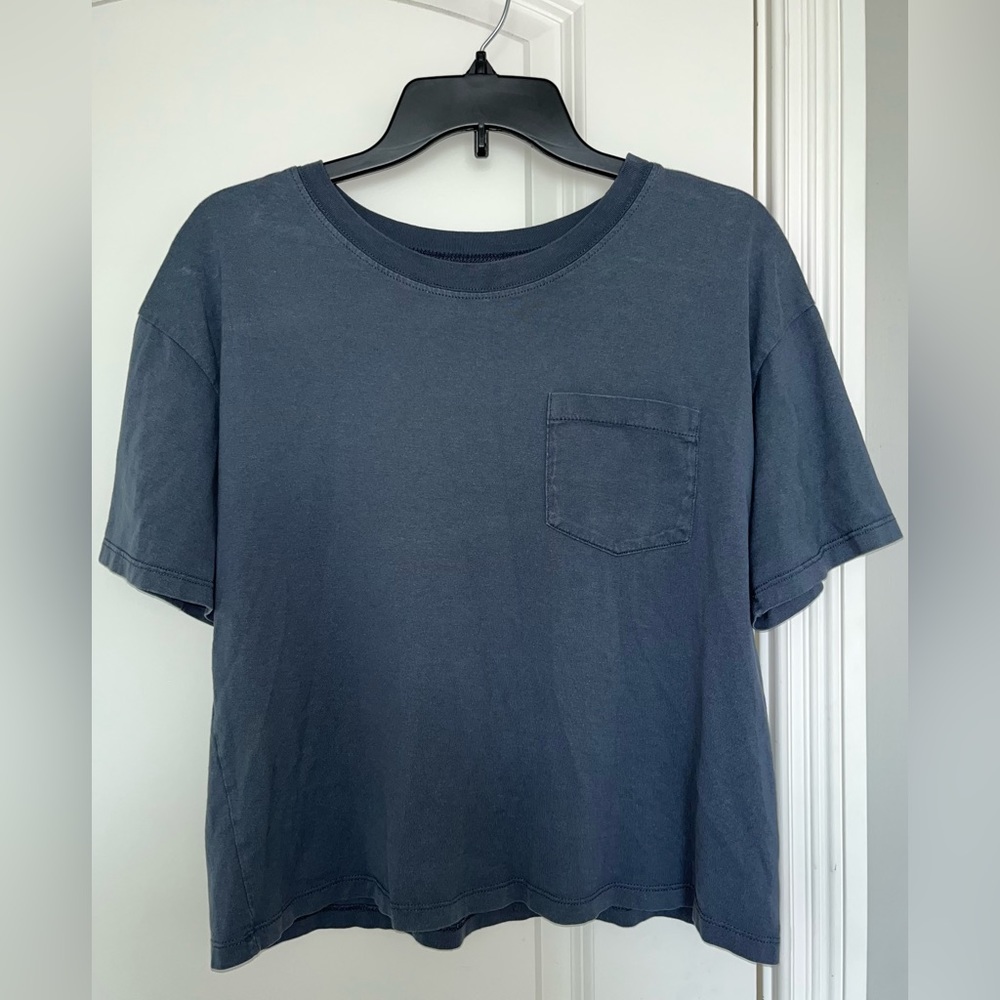 Time and Tru Gray Blue T-Shirt LG (12-14)